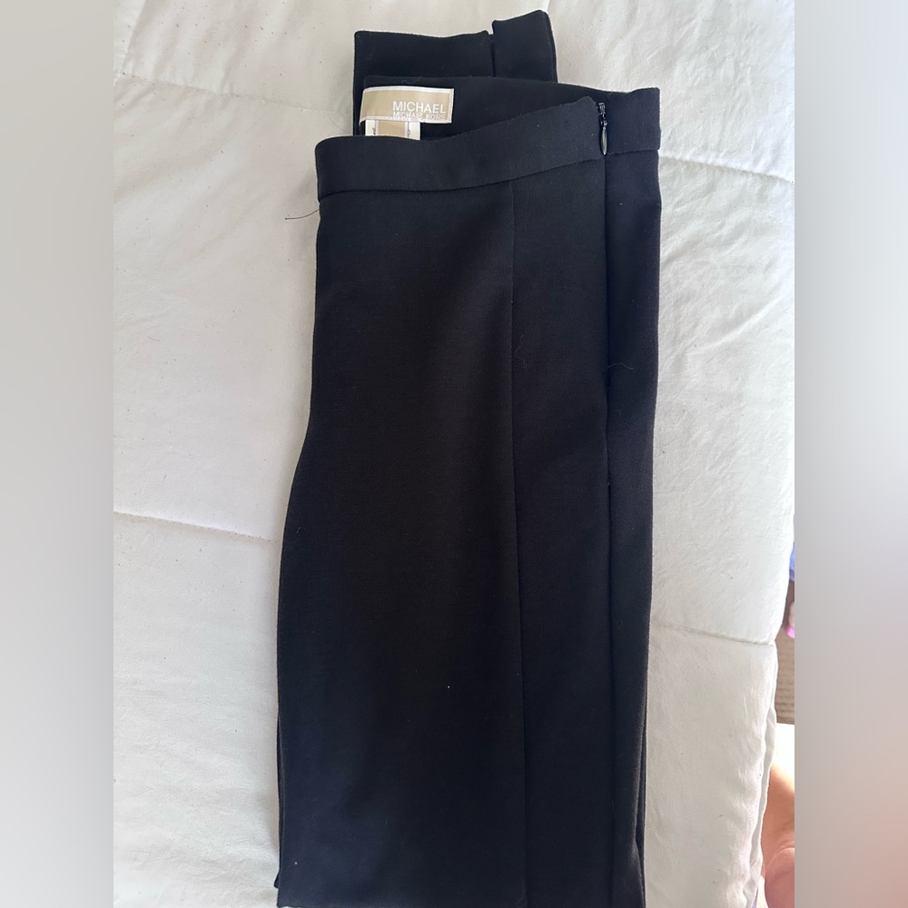 Michael Kors Half Calf Black Dress Pants with Lace Sides